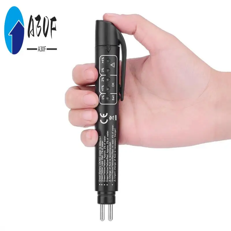 

A30F-1 PCS Digital Brake Fluid Tester Brake Fluid Moisture Analyzer With 5 LED Indicators