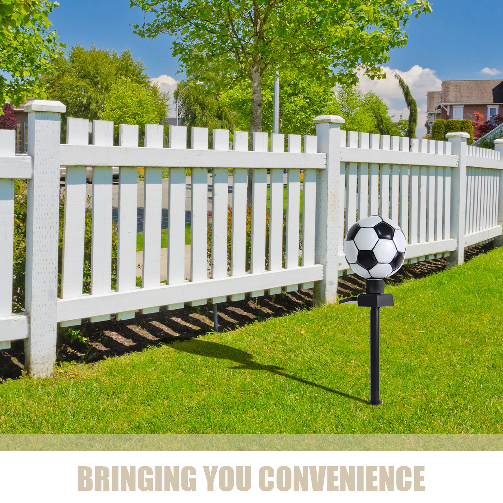 أضواء الحديقة الشمسية على شكل كرة القدم في الهواء الطلق مصباح الحديقة Led أضواء حصة لساحة فناء الممشى المشهد ديكور للطاقة الشمسية