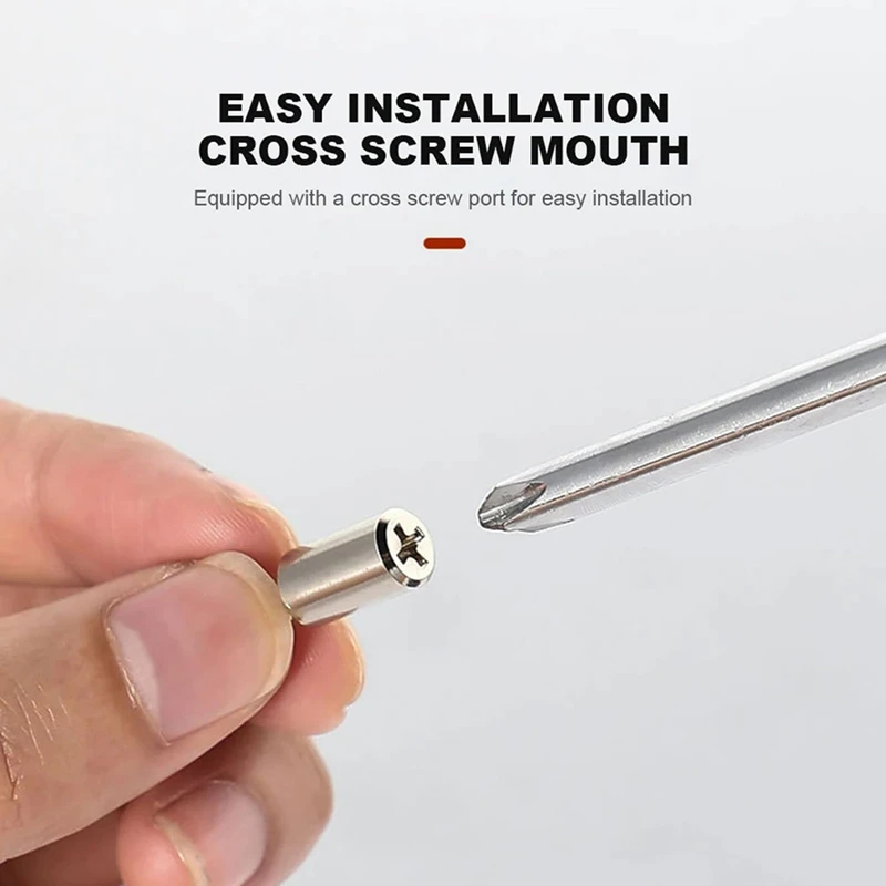 Parafuso transversal auto-roscante de suporte fixo BAAG, com suporte de partição de suporte de placa de parafuso de manga de borracha, adequado para móveis