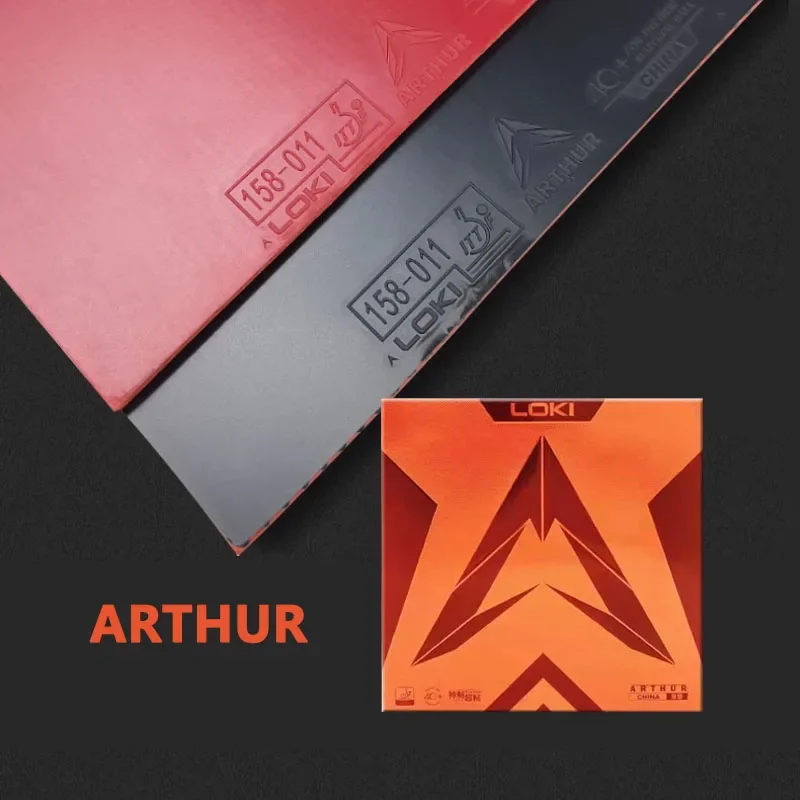 Genuine Original LOKI ARTHUR Table Tennis Rubber - Offensive Type with Sticky Surface & Hard Sponge | Europe/Asia/China Market