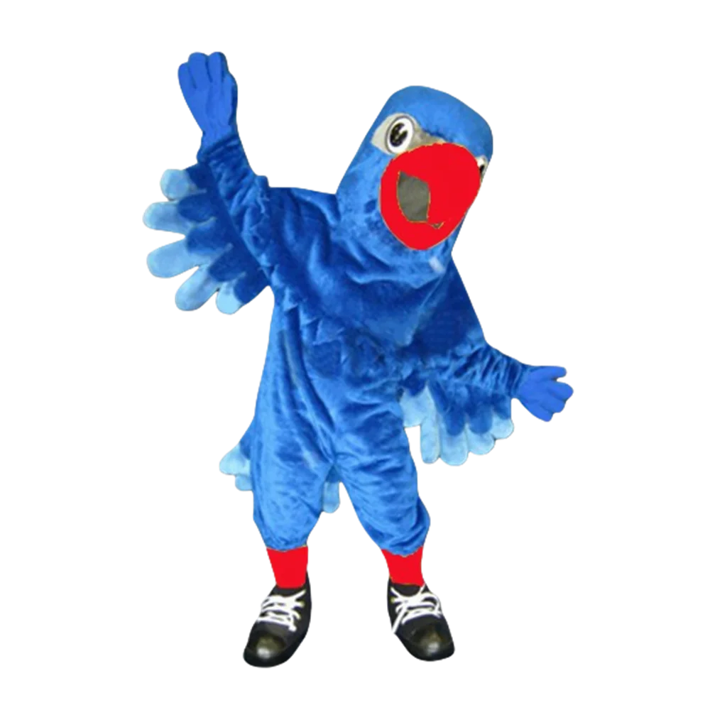 Op maat gemaakte blauwe valk mascotte kostuum volwassen grootte stripfiguur adelaar vogel mascotte mascotte outfit pak fancy dress SW1141