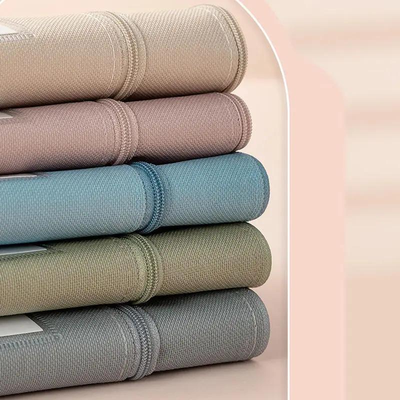 سعة حقيبة ملفات مزدوجة الطبقة مجلد ملفات منظم الملفات اللطيف القرطاسية تخزين ملف حامل الأكياس للطلاب اللوازم المدرسية