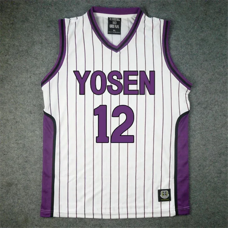 Yosen Anime Cosplay Uniform voor mannen, sport T-shirt, shorts, pakset, schooluniform, Murasakibara, Atsushi, 9, 12