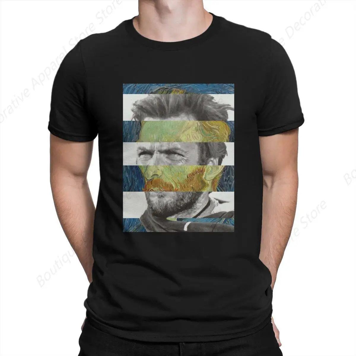 Vincent Van Gogh Post-Impressionist Painter Man TShirt Self Portrait Clint Eastwood Individuality T Shirt Original New Trend