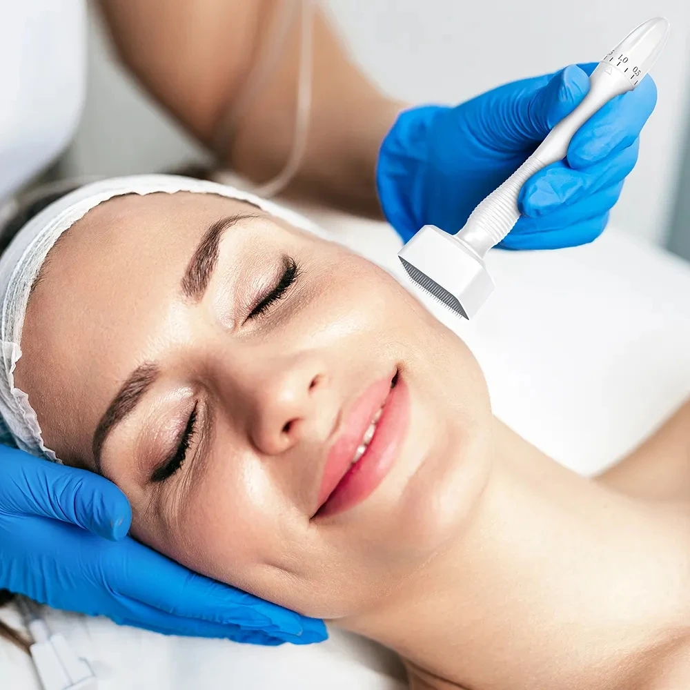 Bestseller Derma Stamp 140 Nadeln Edelstahl-Nadel Derma Pen Einstellbarer Microneedling-Stift DRS 140A – Detail 7