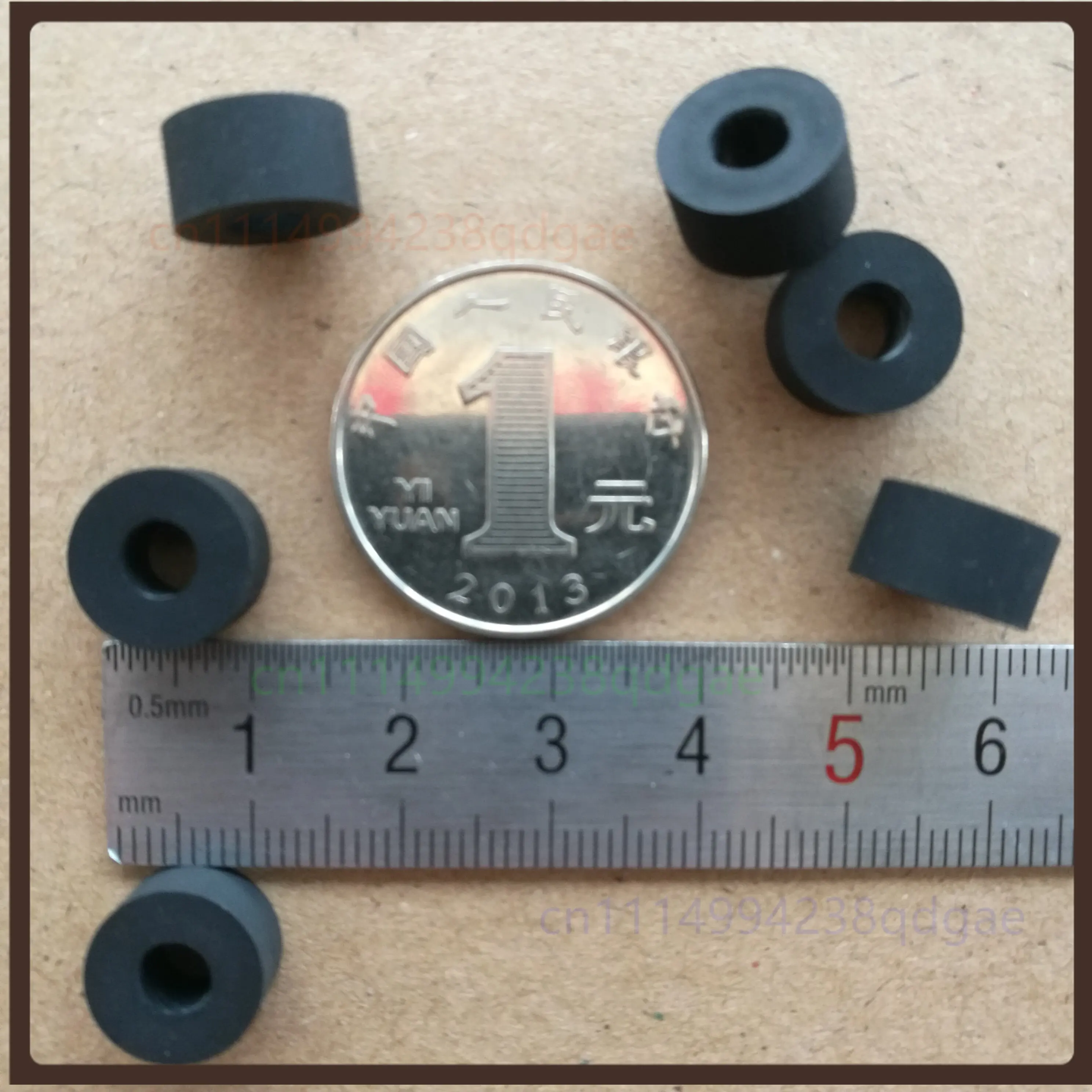 1PCS Rubber Roller Skin Shock Absorbing Sleeve ID5mm OD12mm H6mm Rubber Bushing Rubber Ring Repair Replacement Parts