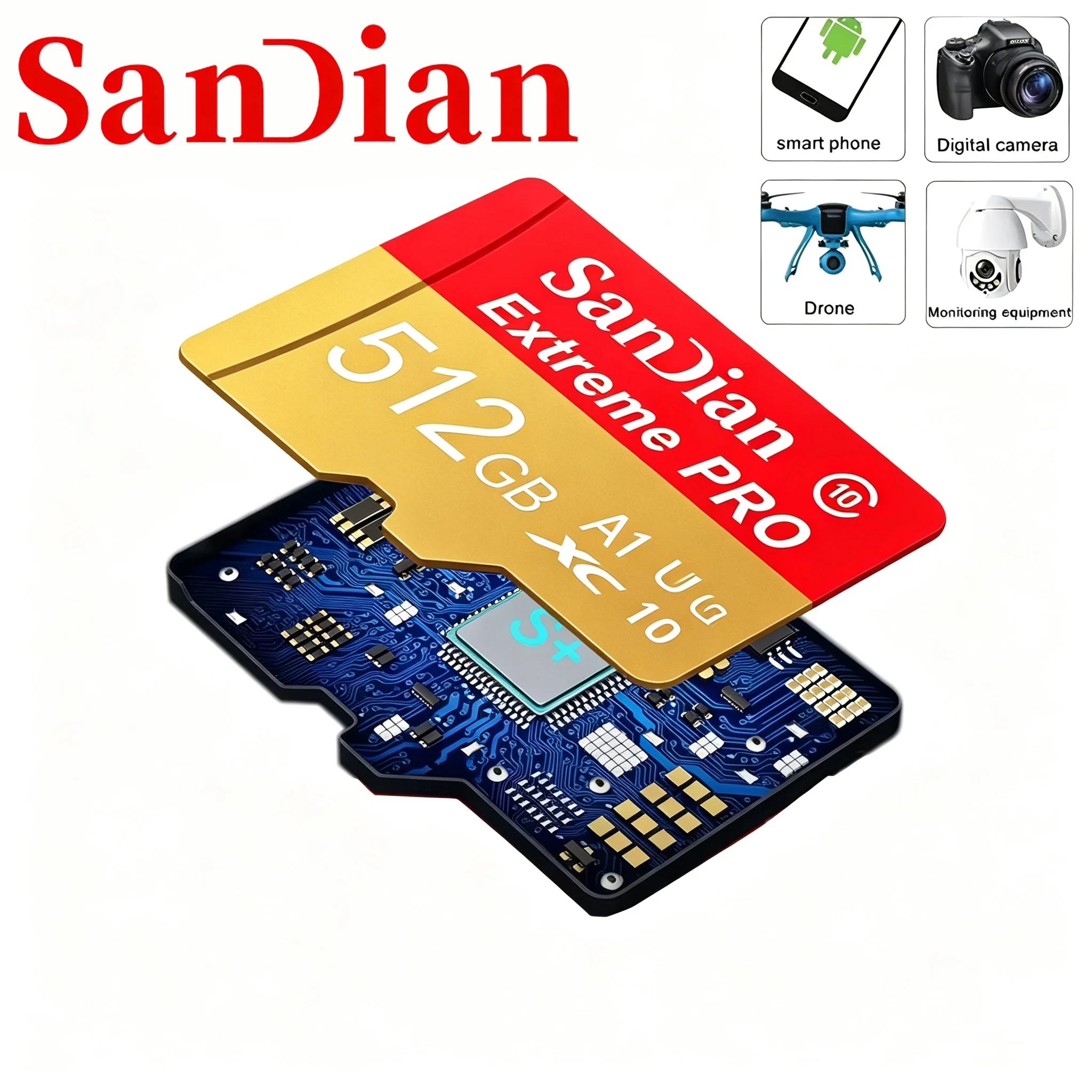 Bold SD Cards 256GB 32GB 128GB Memory Card Micro TF SD Card TF Cards U1 High Endurance for Tablet/PC/GPS/Speaker/MP3 Player