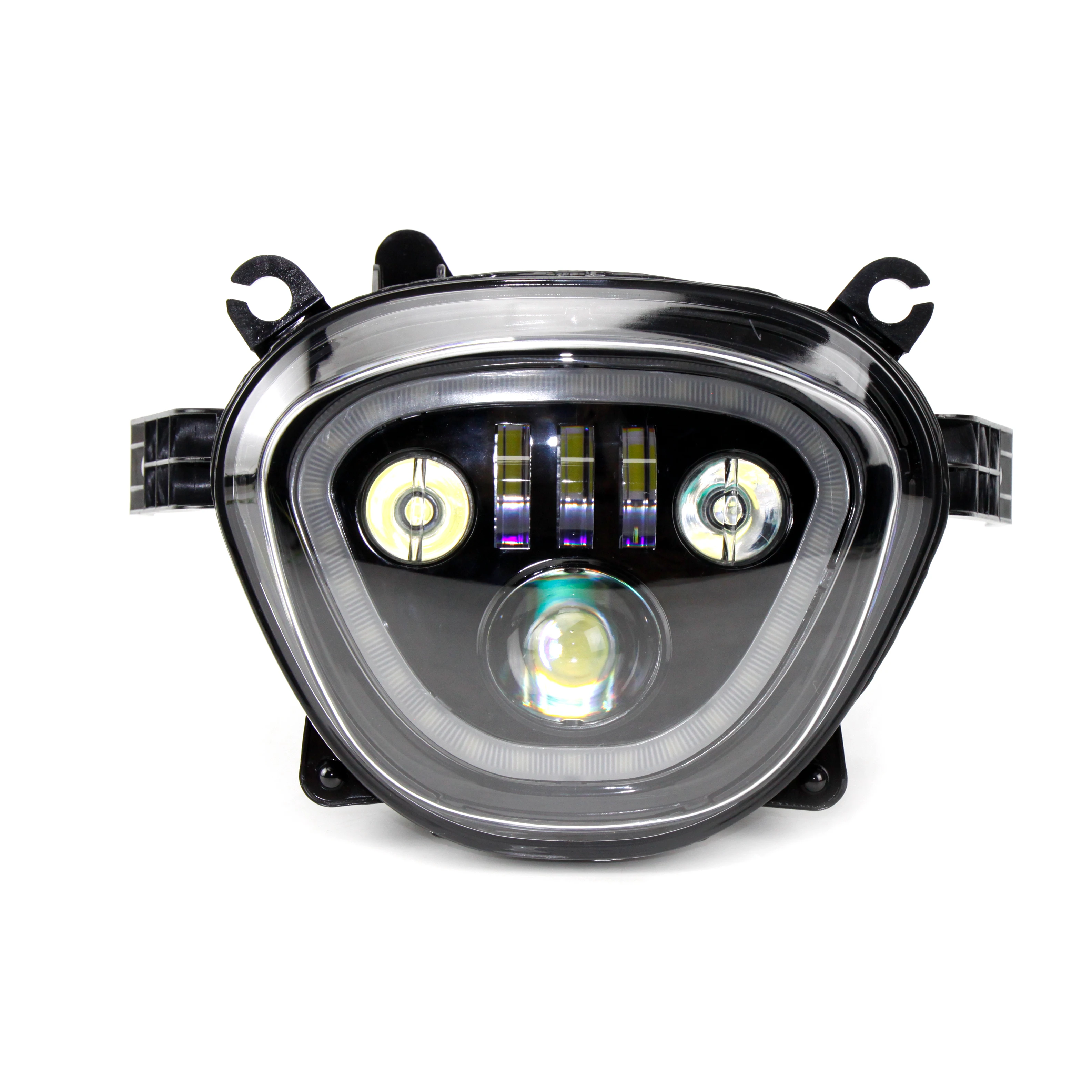 Faro anteriore a LED nero per moto DRL per moto Suzuki Boulevard M109R