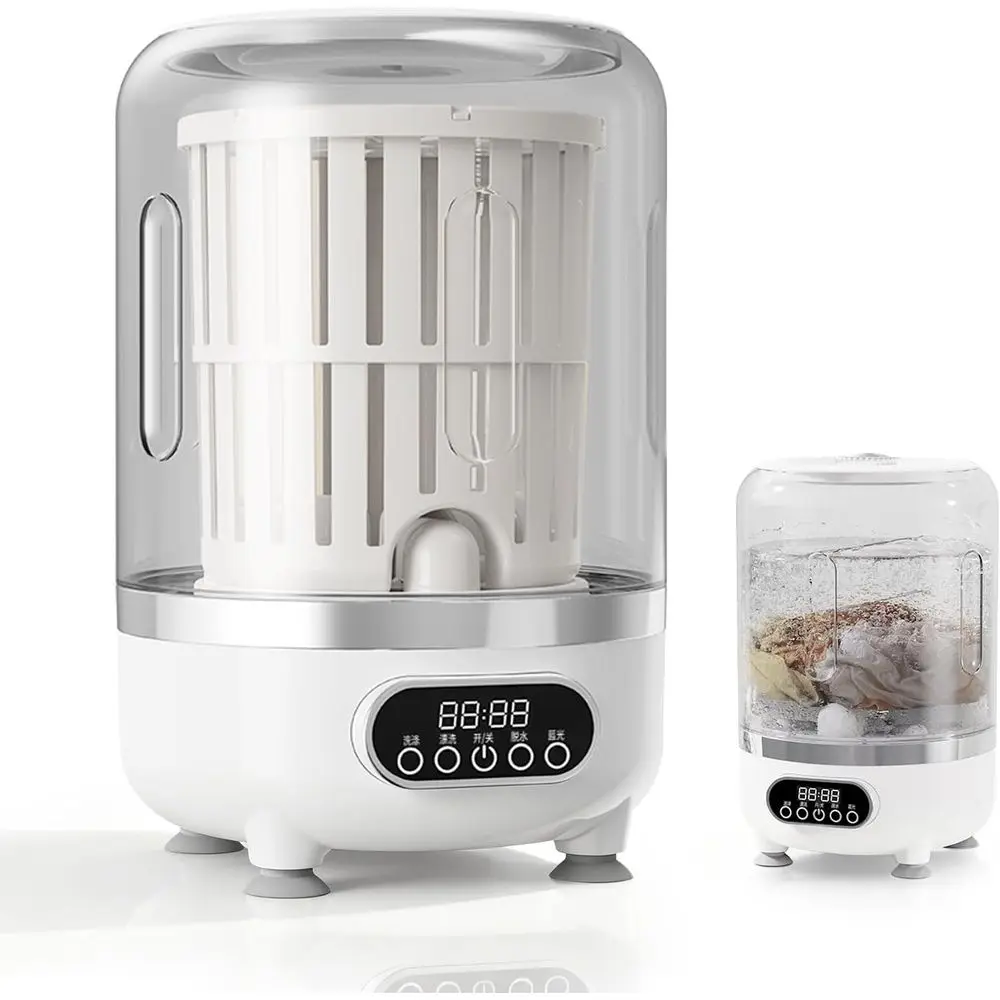 

Портативная стиральная машина, мини-стиралка для нижнего белья, беспроводная, перезаряжаемая, компактная, для бюстгальтеров, носков, большая вместимость Endura