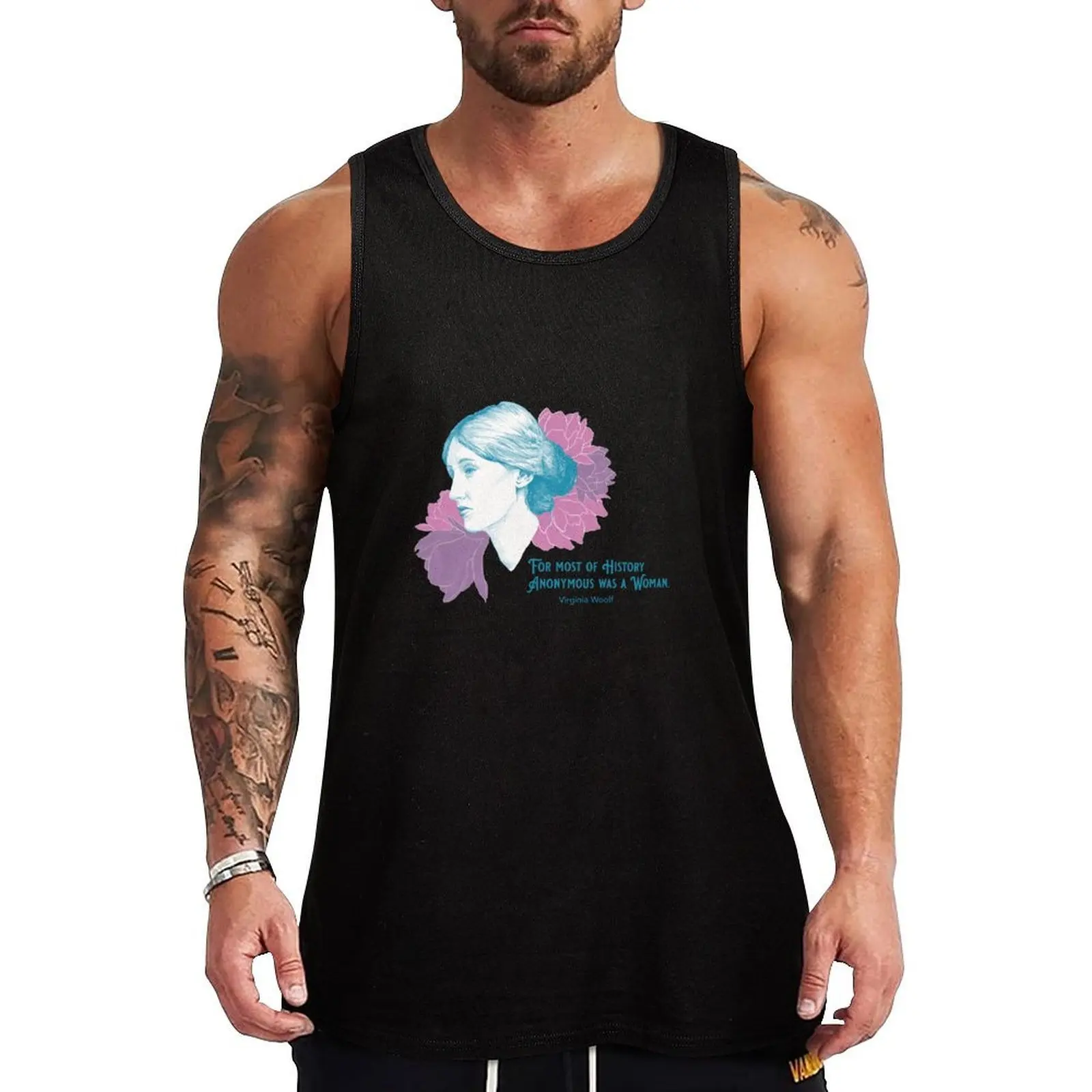 Virginia Woolf Tank Top Dry Fit Tank Top Moisture Wicking Sports Sleeveless
