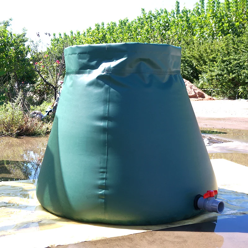 Hot 50m3 5000L Large Reusable Durable Collapsible PVC Onion Shape Fire Fighting Rain Water Storage Tanks Stackable Water Tank