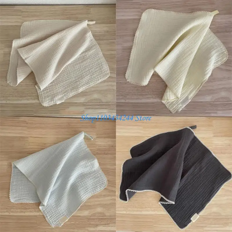 Cotton Towels for Kids 4 Layer Strength & Comfort Multipurpose Child Towel Easy Carry for Face Washing & Sweat Wiping