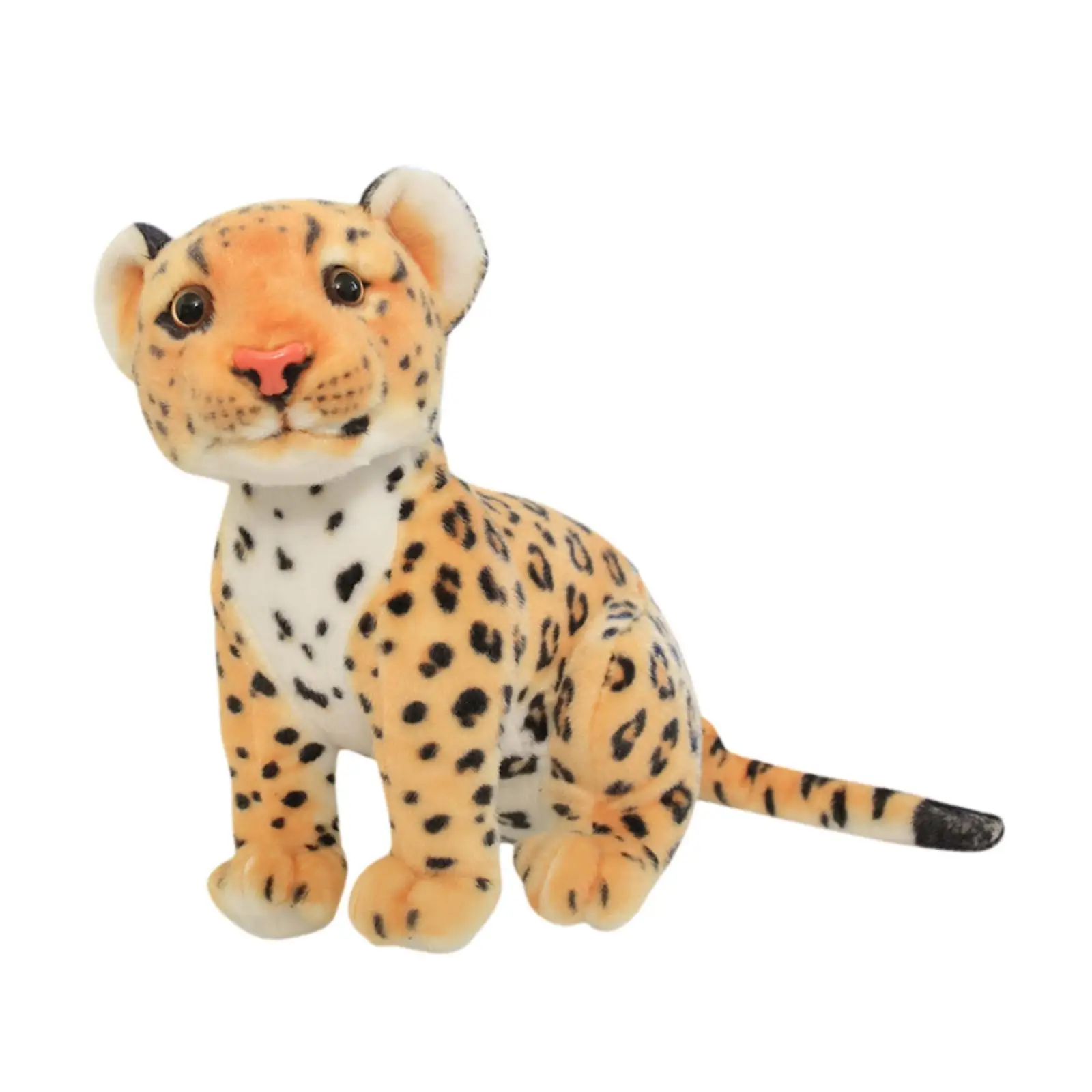 Plush Leopard Toy Realistic Soft Room Decor Cute Party Creative Decorative Birthday Gifts Simulation Ornament Plush Doll
