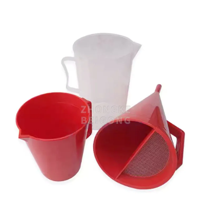 Cone Marsh Funnel Measuring Cup Viscosity Test Funnel Mud Viscometer