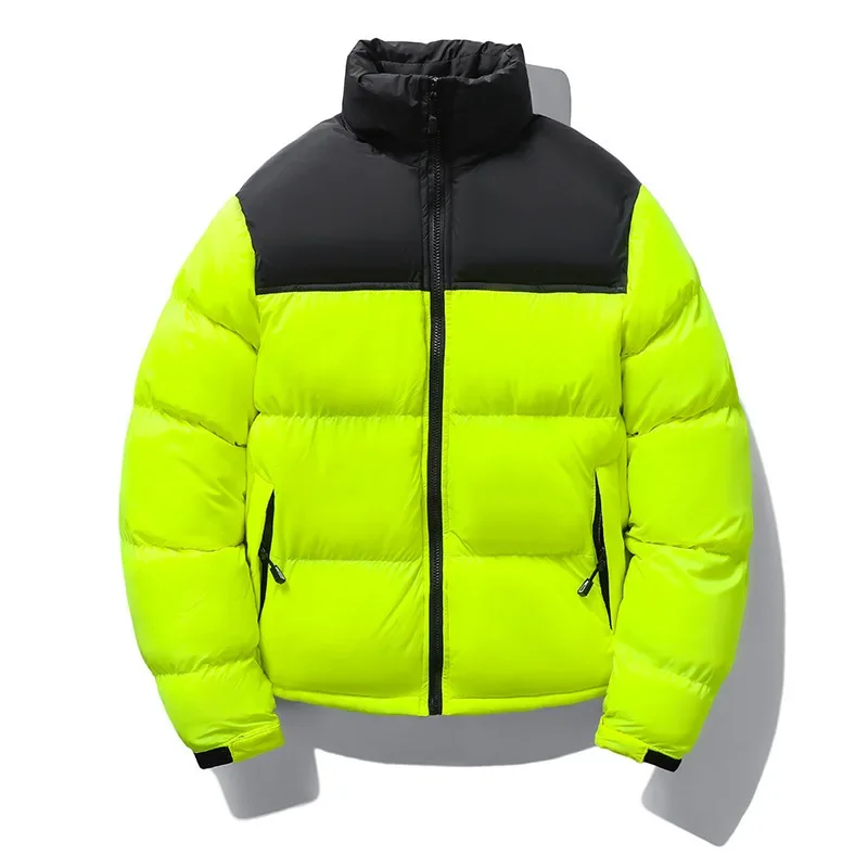 New Couple Autumn and Winter Short Cotton Coat Men\'s Coat Down Cotton Coat Stand Up Collar Warm Cotton Coat Men