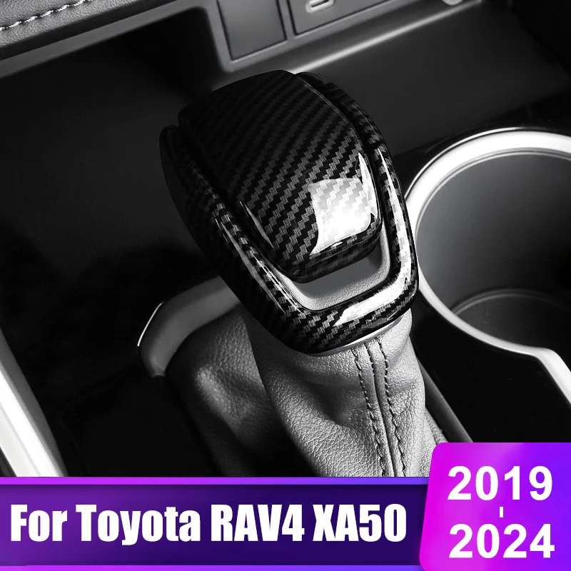 

For Toyota RAV4 2019 2020 2021 2022 2023 2024 RAV 4 XA50 Hybrid Car Gear Shift Knob Gear Head Cover Trim Interior Accessories