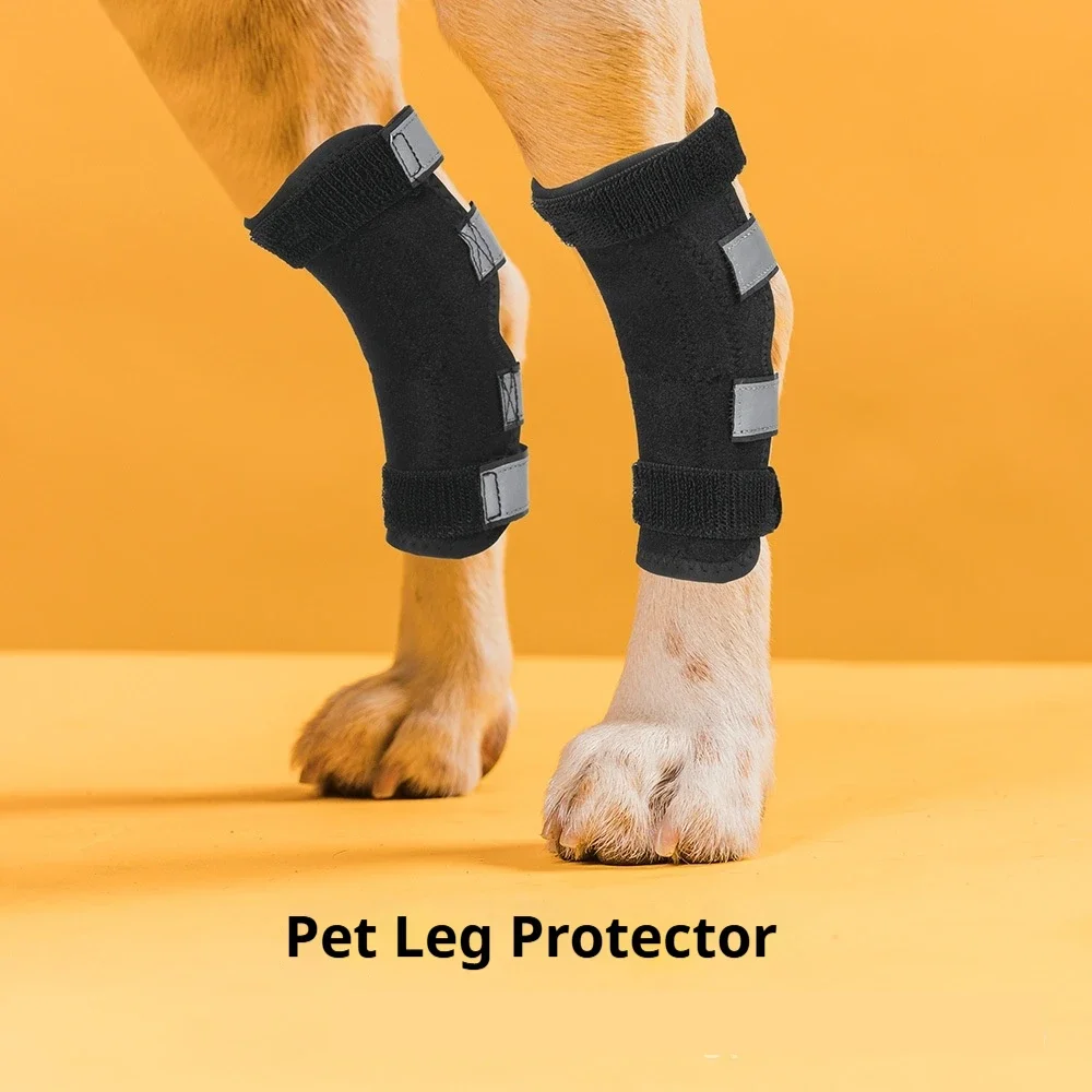 Dog Knee Pads Pet Leg Warmers Dog Sports Protection Post-Op Recovery Magic Bandage Protectors