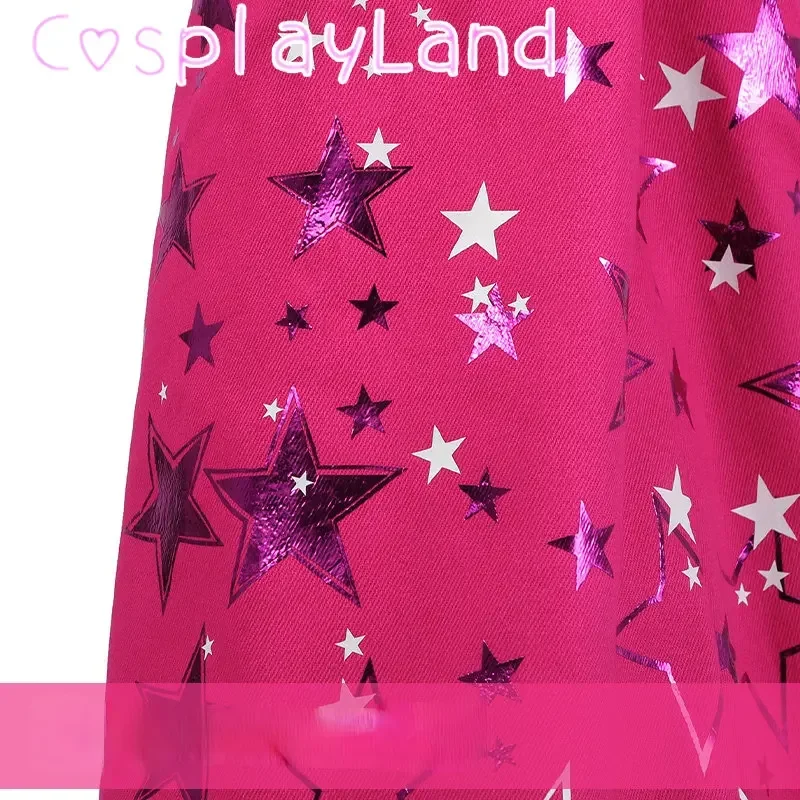 SN88 2023 Movie Barbie Cosplay Costume for Women Girls Fashion Clothes Pink Top Pants Uniform Halloween Carnival Party Suit*#2@5