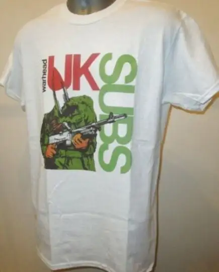 Uk Subs Warhead T Shirt 356 Retro Music White