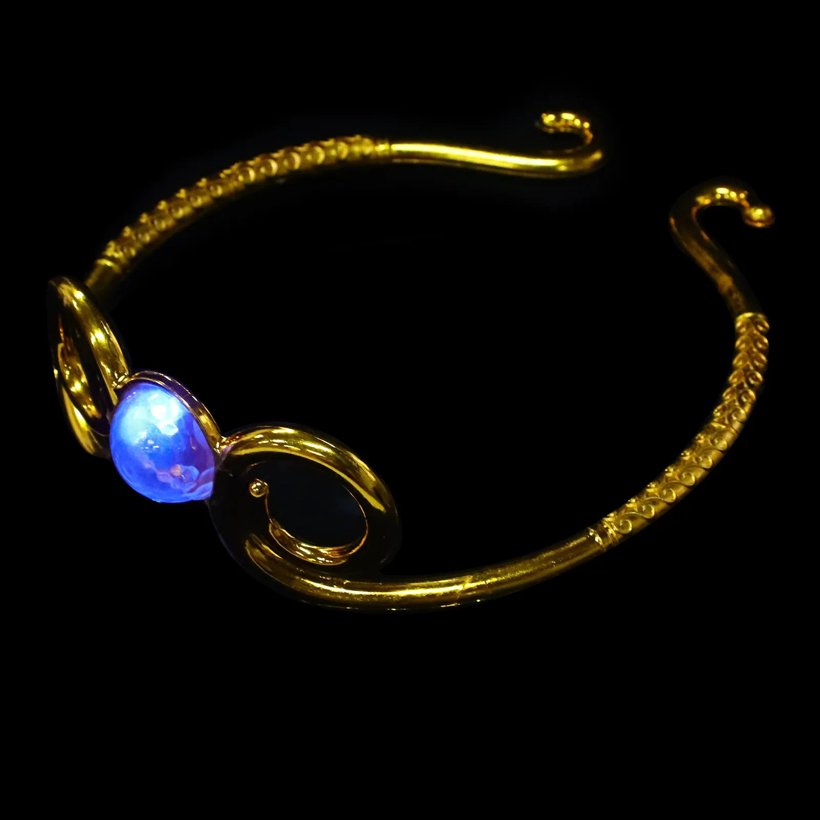 

Wukong Headband Sun Wukong Circlet Adjustable Kids Plastic Headpiece Performance Monkey Ears Headband Glowing Gold Hoop Ring