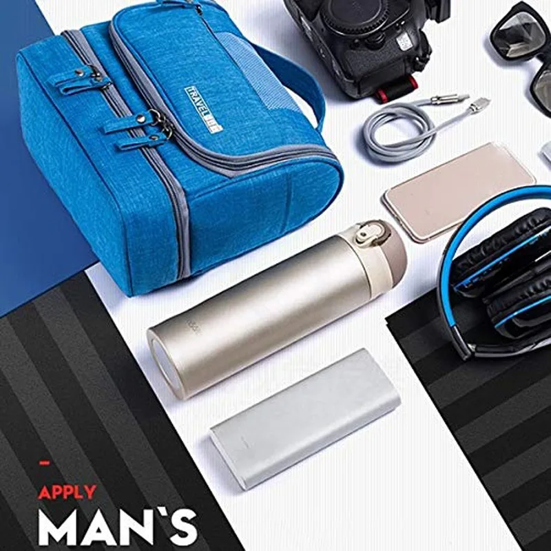 Borsa da toilette da viaggio monopezzo, borsa da uomo portatile con separazione asciutta e bagnata, borsa per cosmetici da donna, borsa per kit di lavaggio per forniture da viaggio