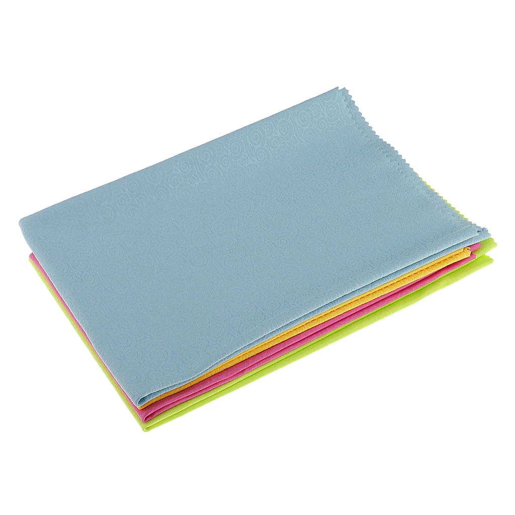 Large Microfiber Cleaning Cloth 4 Pack Multicolor Glasses and Screen Wipe for Monitors