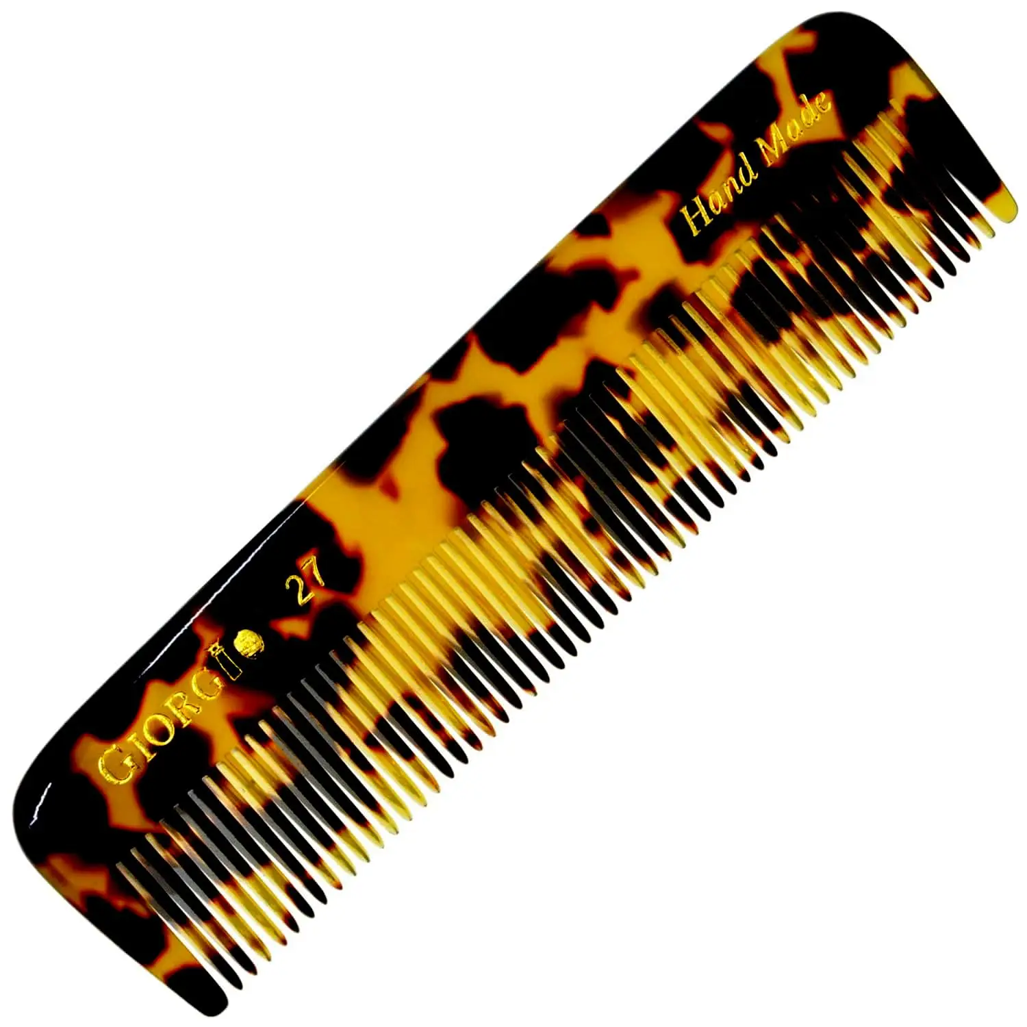 

Handmade Fine Tooth Pocket Comb for Hair, Beard & Mustache – Smooth, Durable, Anti-Static, Travel Size