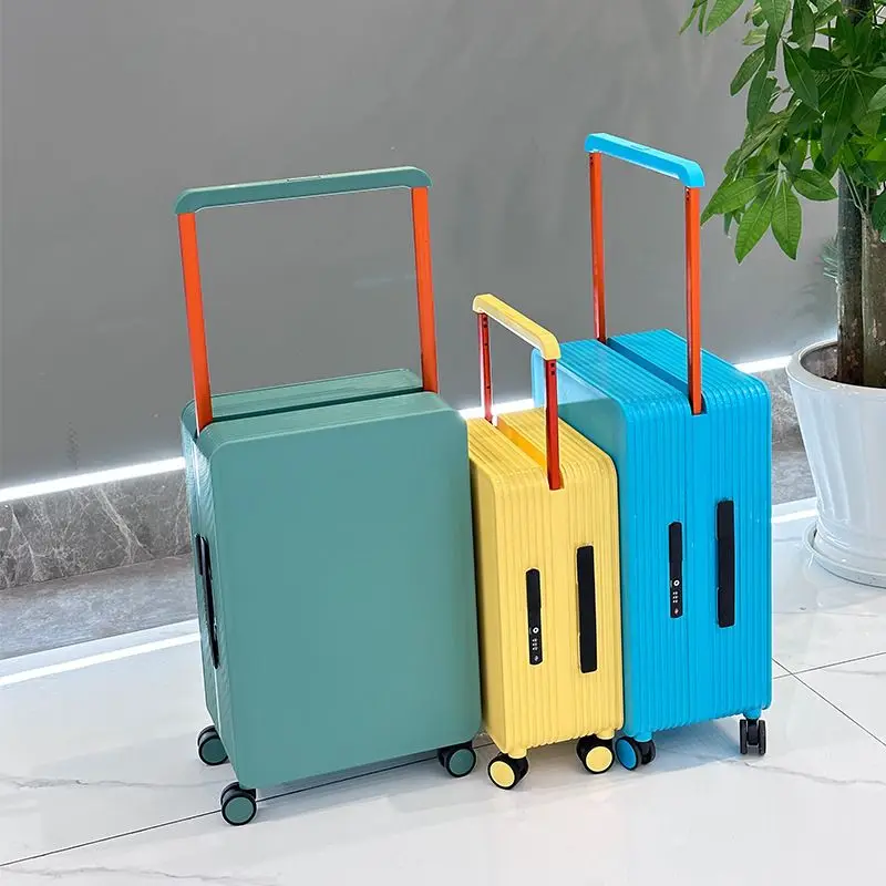 women's pull suitcase, Wide pull suitcase,men's travel suitcase, checked in box, 20 inches 24 inches boarding case, checked in