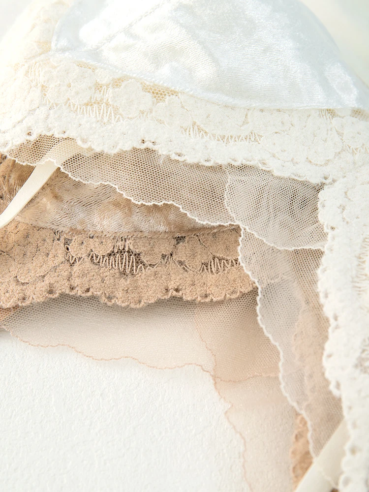 Puro desejo renda push-up bralette outono inverno quente veludo sem fio suporte lateral tubo superior camisola