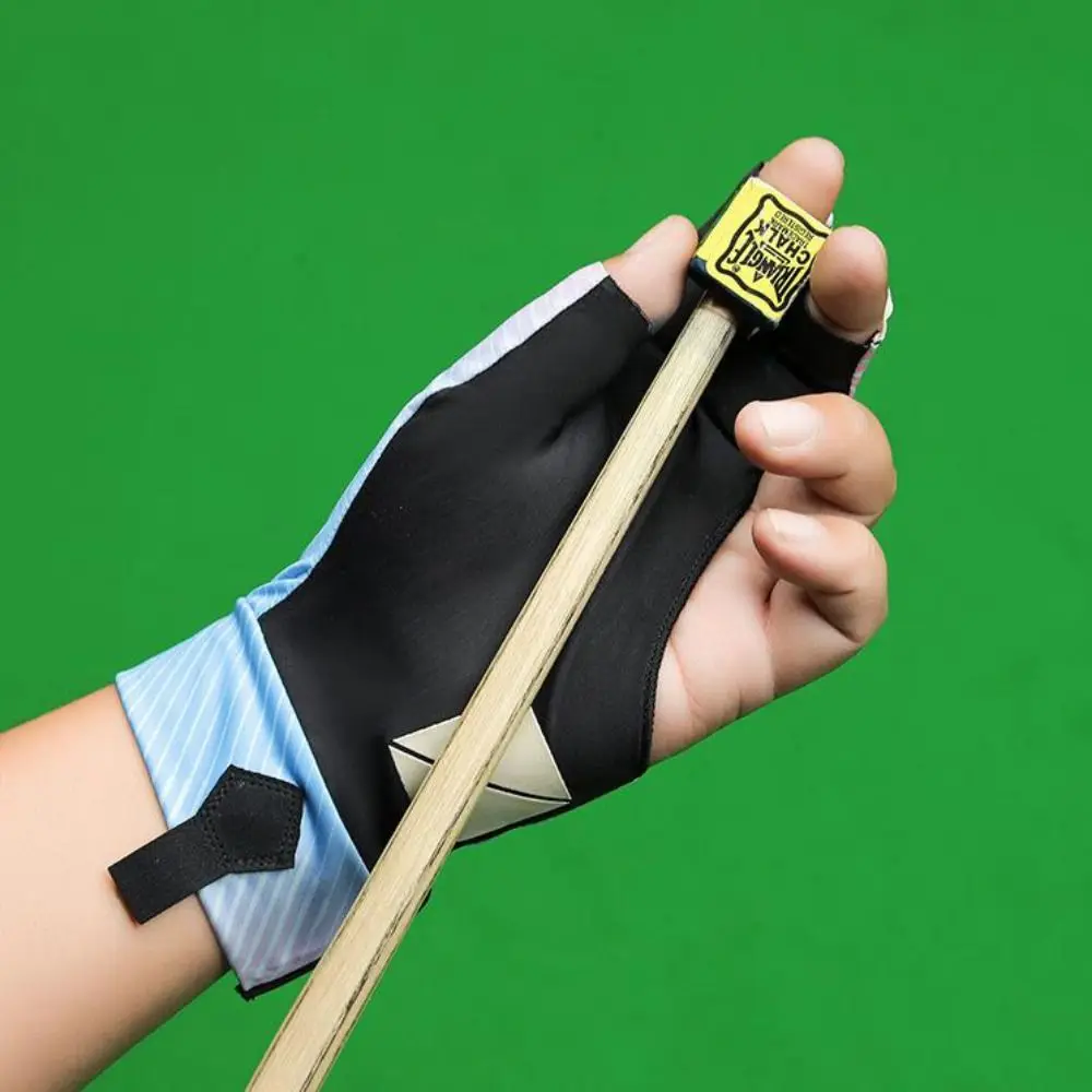 

Перчатки для бильярда с тремя открытыми пальцами для левой руки, износостойкие, для снукера, унисекс, с тремя вырезами на пальцах, женские