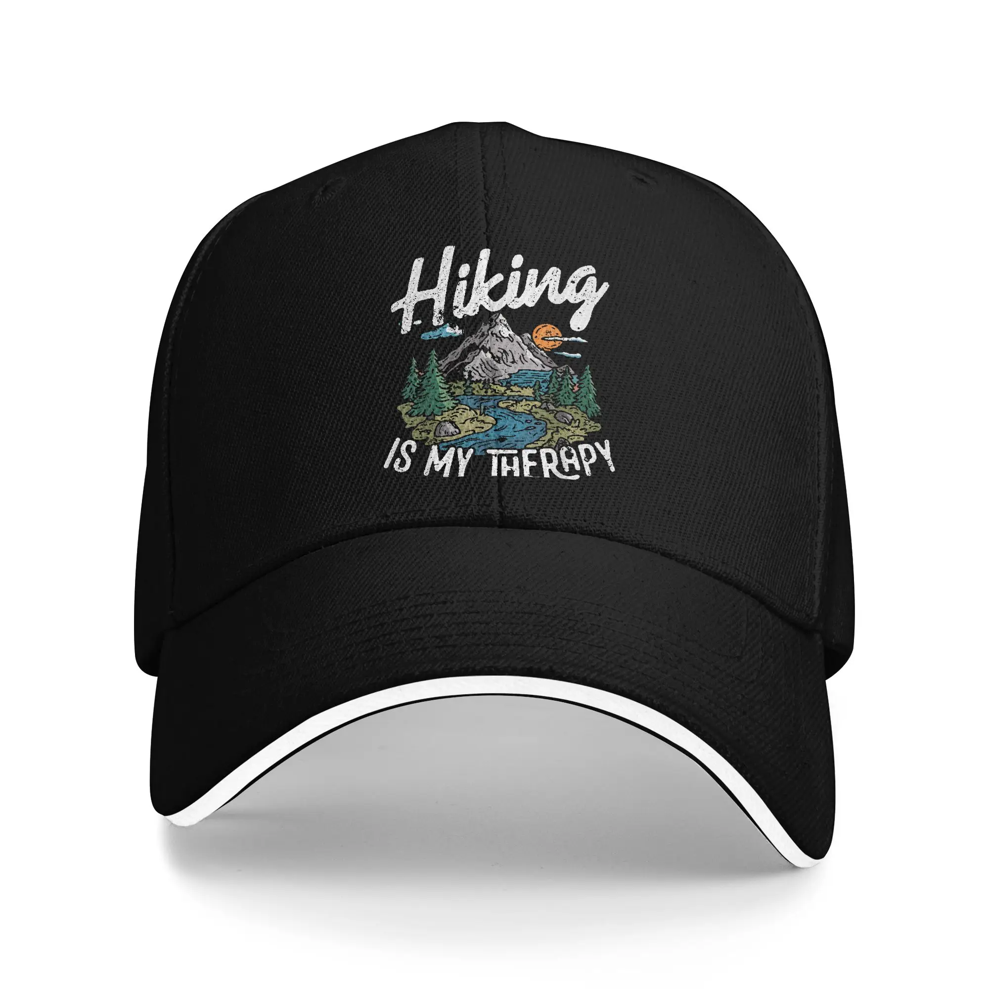 Camping is My Therapy Casual Baseball Cap  Kpop Rock Trucker Hat Summer Breathable Men Women Classic Baseball Caps
