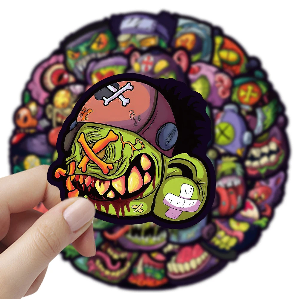 10/30/54 stücke Coole Horror Monster Zombie Aufkleber Wasserdichte Graffiti DIY Skateboard Telefon Fahrrad Laptop Cartoon Aufkleber Dekoration