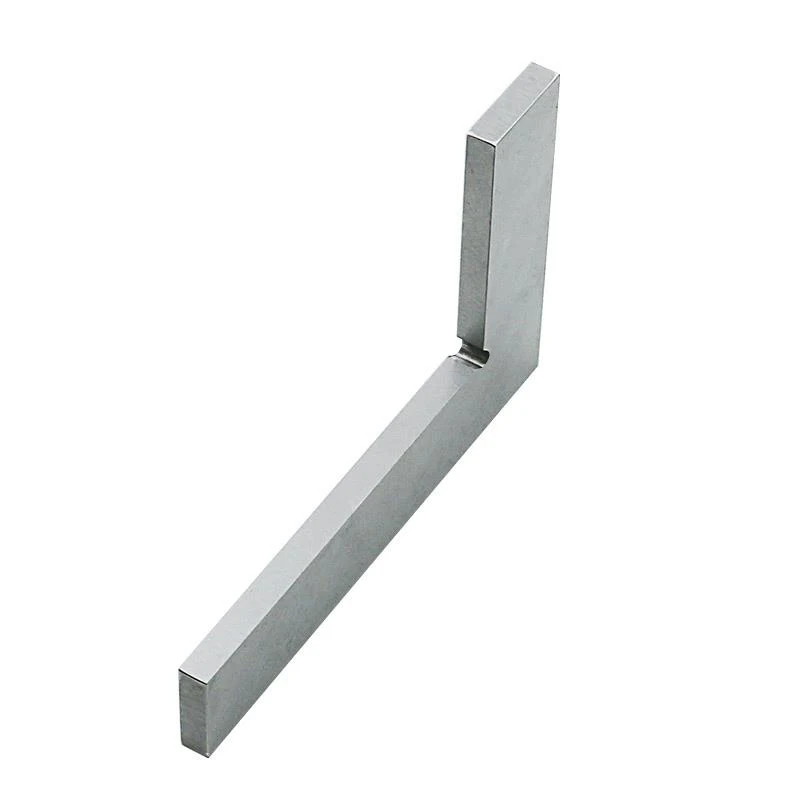 JIGONG 실버 톤 99x70mm 블레이드 90 도 각도 트라이 스퀘어 눈금자 플랫 코너 각도기