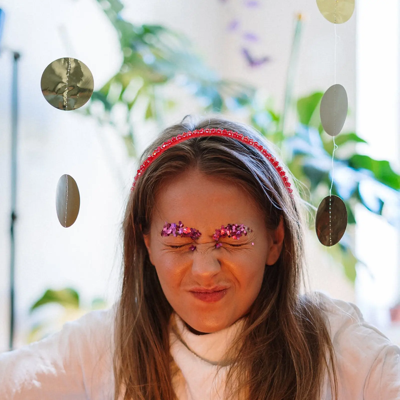 

Красная повязка на голову с кристаллами для женщин, элегантная легкая свадебная повязка для волос, подарки на свадьбу и вечеринку, аксессуары для волос, красная повязка на голову