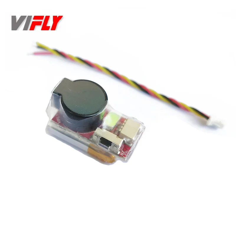 VIFLY Finder 2 Super Loud Buzzer Tracker 100dB batteria integrata LED Self-Power per FPV Racing Micro Drone Cinelog a lungo raggio