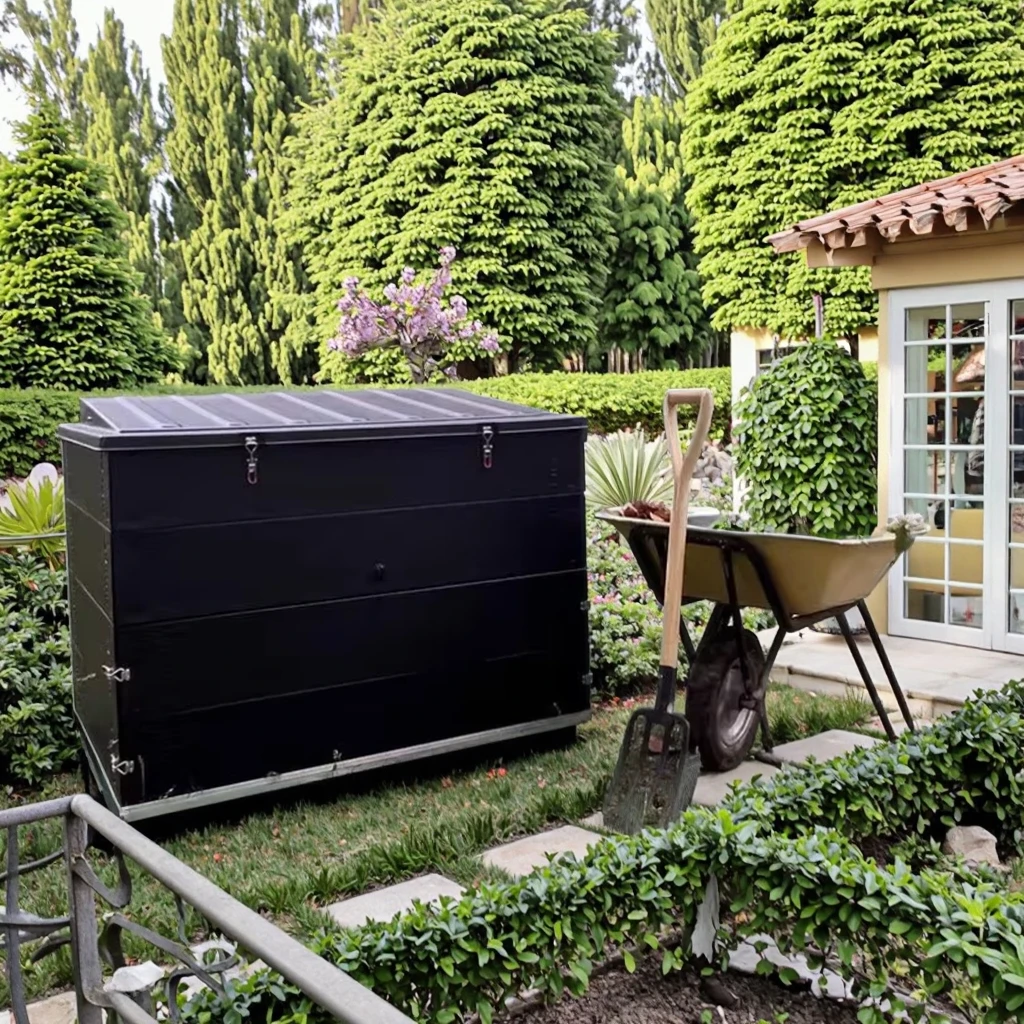 Large Outdoor 880L Compost Bin Sturdy & Durable Door Easy Assembly-No Screws Sheds & Storage Product