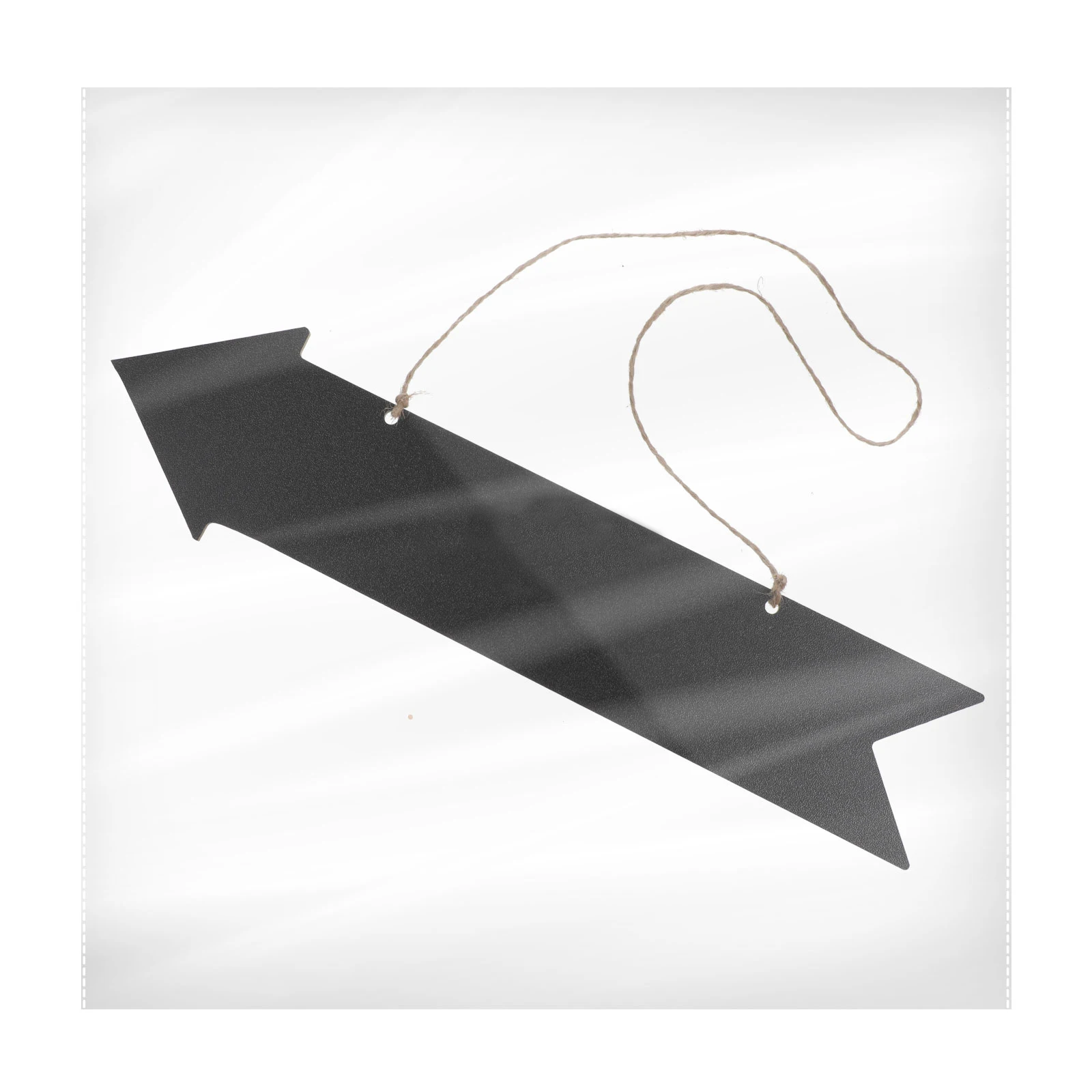 

Wooden Chalkboard Signs Black Box Rustic Decor Hanging Arrow Plaque DIY Safe Writable Erasable Home Garden Wedding Cafe