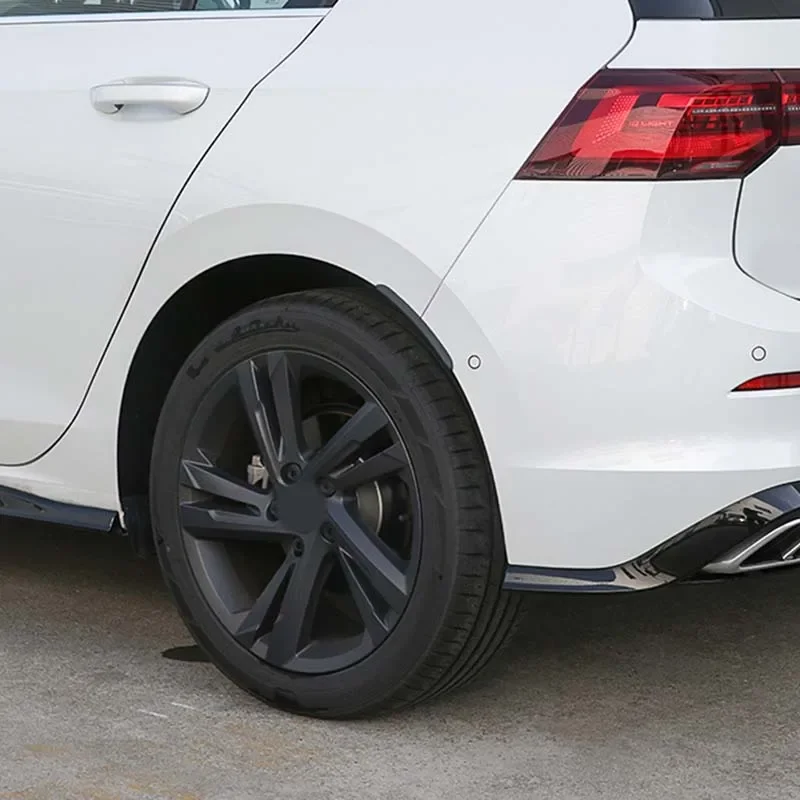 

4Pcs For 2020-2022 Volkswagen Golf 8 ABS Black Car Styling Car Fender Wheel Fender Wheel Eyebrow Exterior Protection Accessories