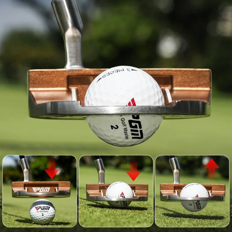 PGM TUG078 Asta di spinta in piedi per mazza da golf con linea di mira e funzione di raccolta delle palline, inclusa la copertura della palla