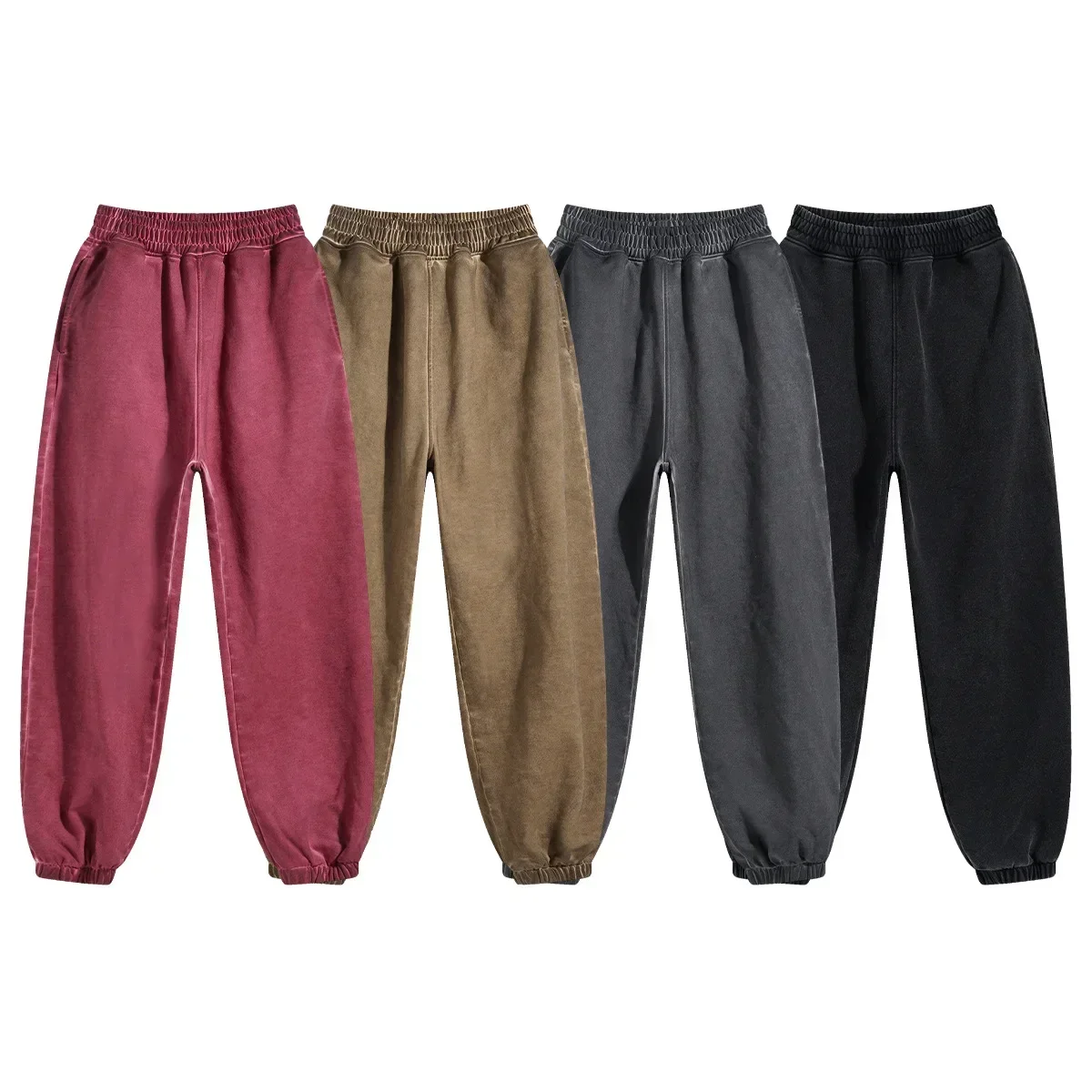 

Autumn American Trendy Brand Dirty Dyed Washed Fried Color Retro Casual Trousers Men's Loose Ins Sports Trousers
