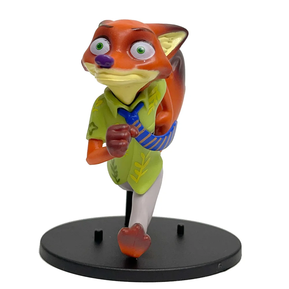 6 teile/satz Zootopia Modell Spielzeug 10 cm Judith Laverme Hopps Nick Wilde Action Figure PVC Anime Dekor