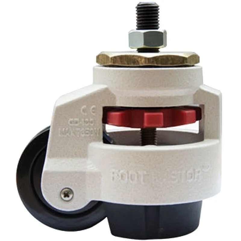 4PCS Heavy Duty Level Adjustment Industrial Casters Retractable Leveling Industrial Machine Swivel Casters Load 500KG/PCS