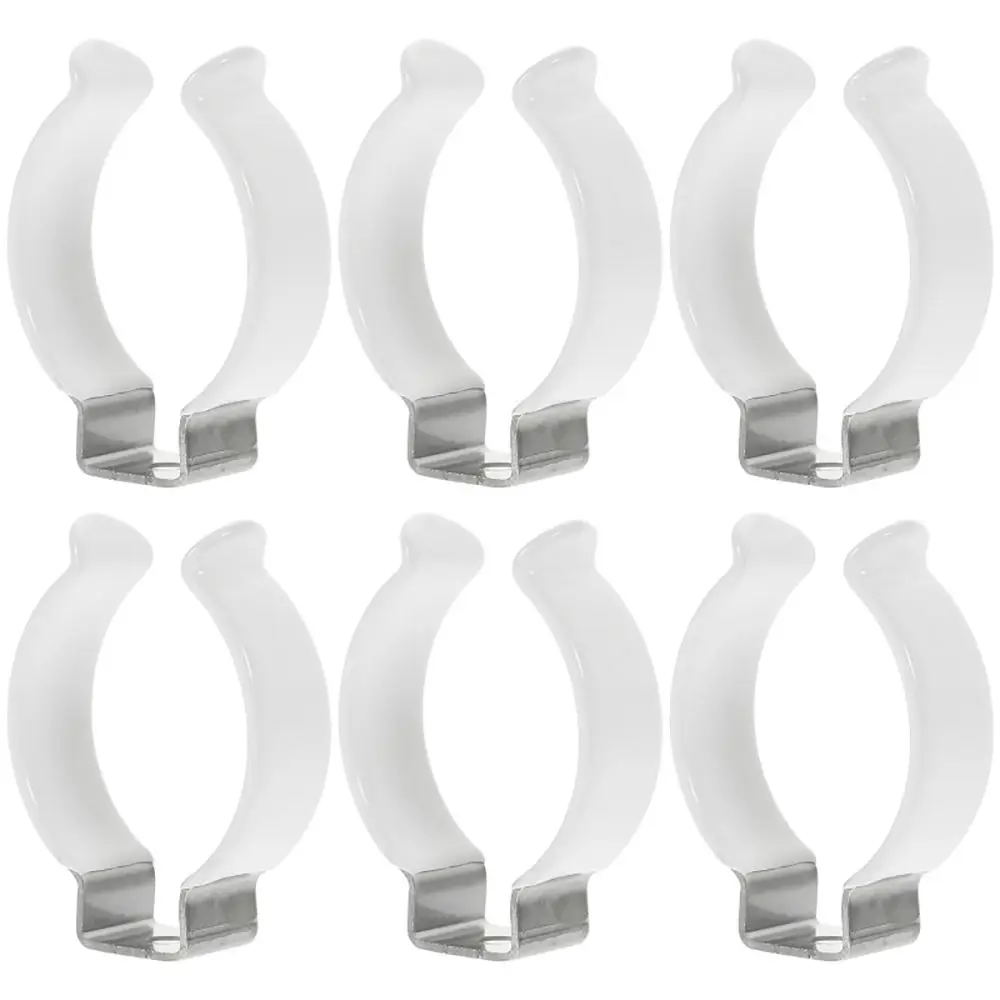 5Pcs Fixing Clips Spring Terry Clip With Rubber Protection Clamp Holders Lamp Tube Clip T3/T4/T5/T6/T7/T8/T9/T10 Base Tool
