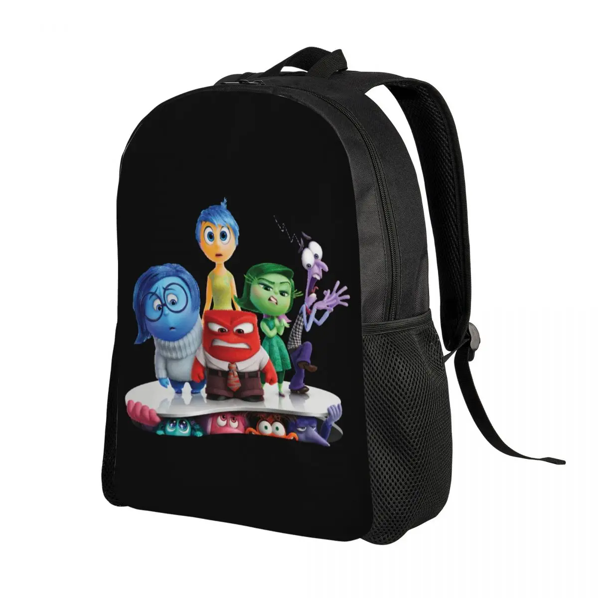 Custom Inside Out Character Shot Laptop Backpack Women Men Fashion Bookbag for School College Student Bags