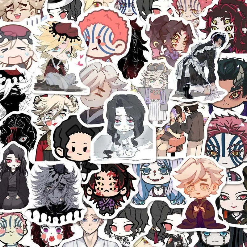 

Наклейка «Убийца демонов: Kimetsu No Yaiba Villain» Двенадцать Кизуки, аниме, периферийные устройства, милая изысканная версия Q, наклейка для ноутбука «сделай сам»