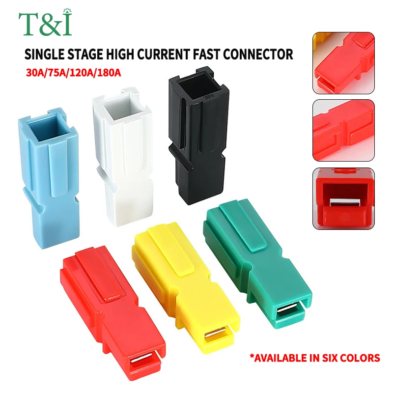 

30a/45a/75a/120a/180a Anderson Single Pole Plug Electric Plug Battery Forklift High Current Connector PP