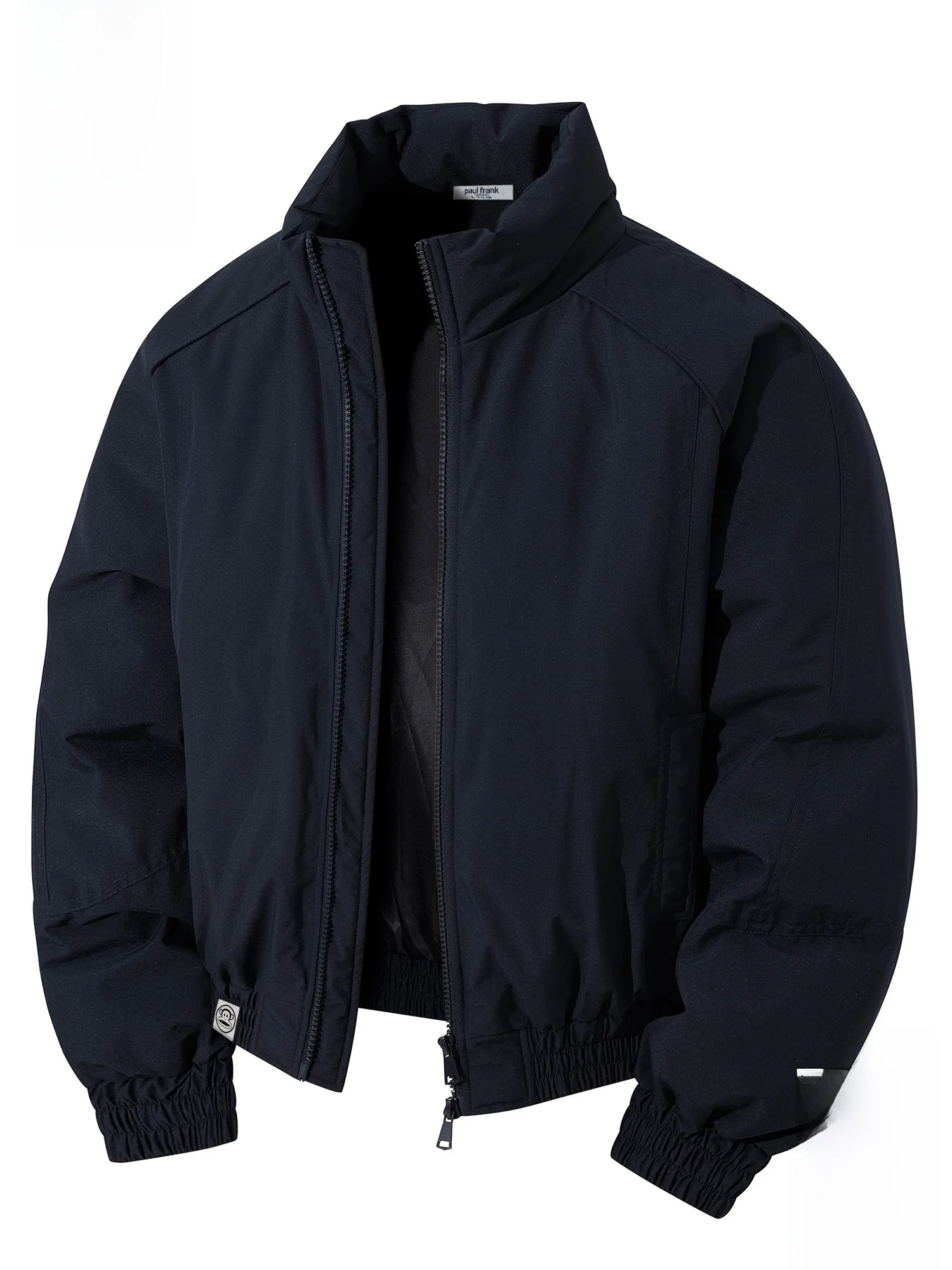 

PaulFrank Monkey American Sle Stand Collar Pilot Jaet Men Casual Warm Cotton Coat Winter Loose Fit Long Sve Zipper Clo...