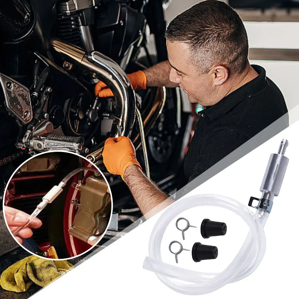 دراجة نارية سيارة قابض هيدروليكي الفرامل النازف عدة طريقة واحدة تحقق صمام أنبوب نزيف مجموعة أدوات الفرامل النازف للدراجات النارية مخلب #2