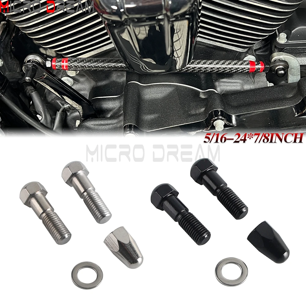Motorrad-Schalthebel-Bolzen, Schalthebel-Verbindungsschrauben, Montage-Kegelmutter 5/16-24*7/8 Zoll für Harley Touring Softail 1986-2026