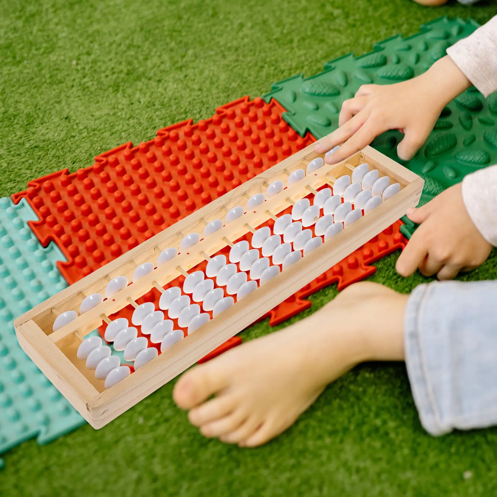 1Pcs Eco Friendly Wooden Abacus for Children Early Math Development Educational Counting Tool Kindergarten Primary School